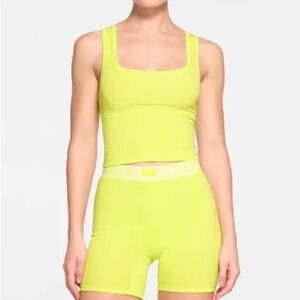 Skims Cotton Rib Tank Top